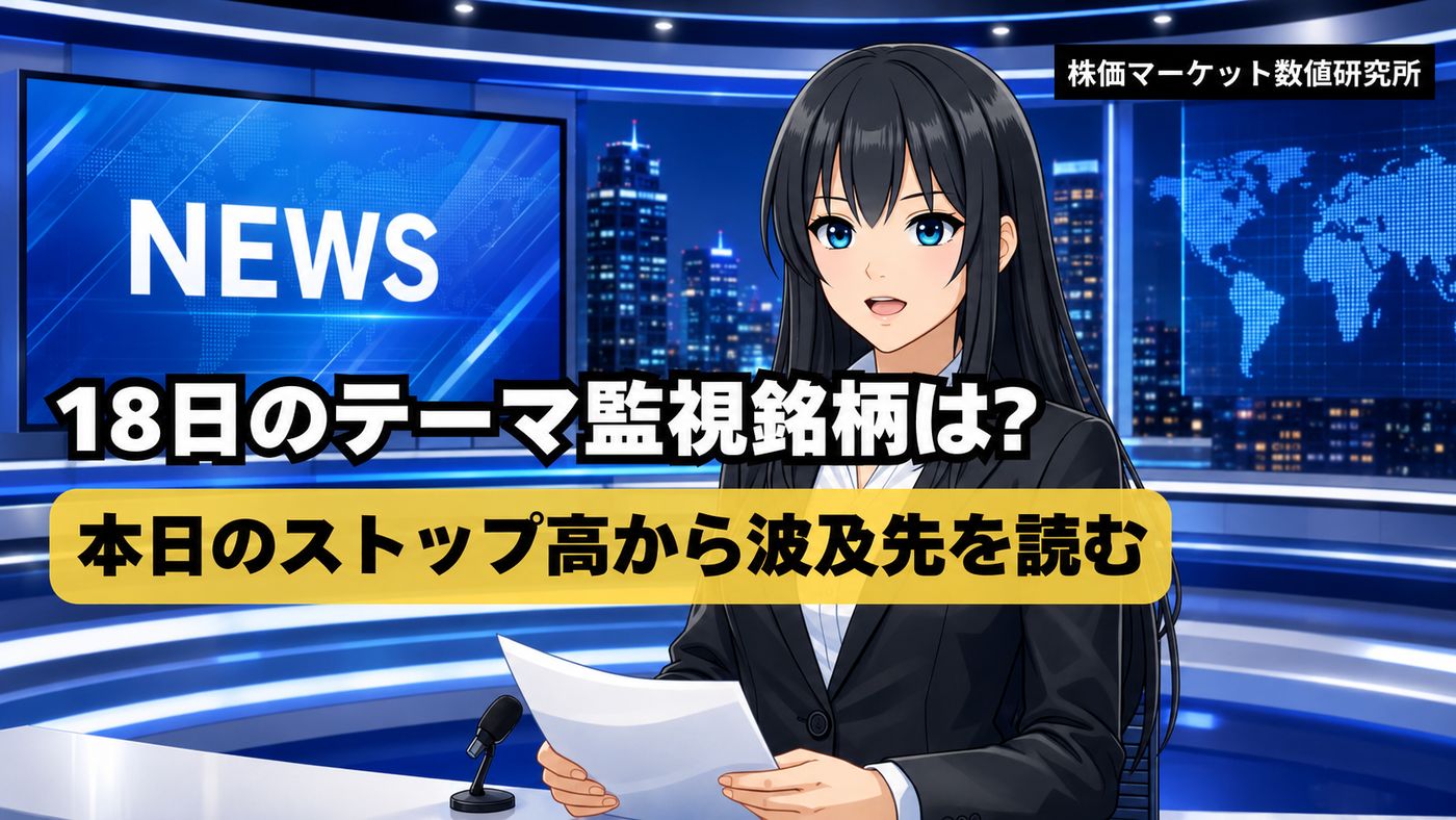 【5月18日 相場分析】半導体・AI関連に短期資金集中　明日も強そうな注目銘柄を整理