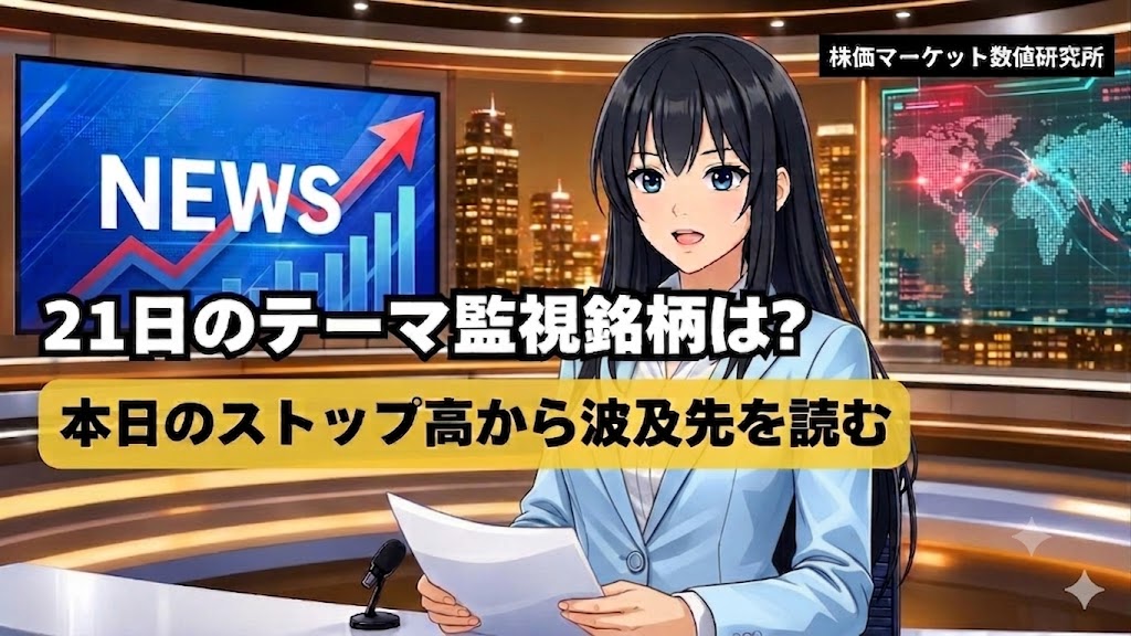 本日のストップ高分析｜明日も強そうな有望銘柄トップ3【モイ・ミンカブ・テクノアルファ】